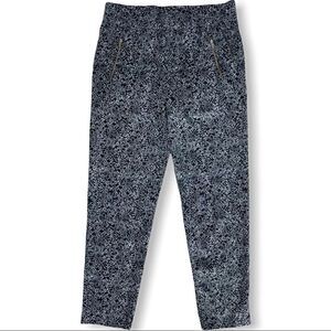 Massimo Snake Print Zip Pocket Flowy Pants